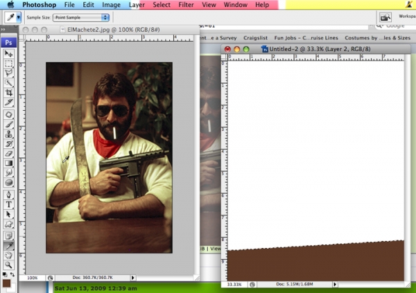 Creation of Say Hello To My Little Friend: Step 2